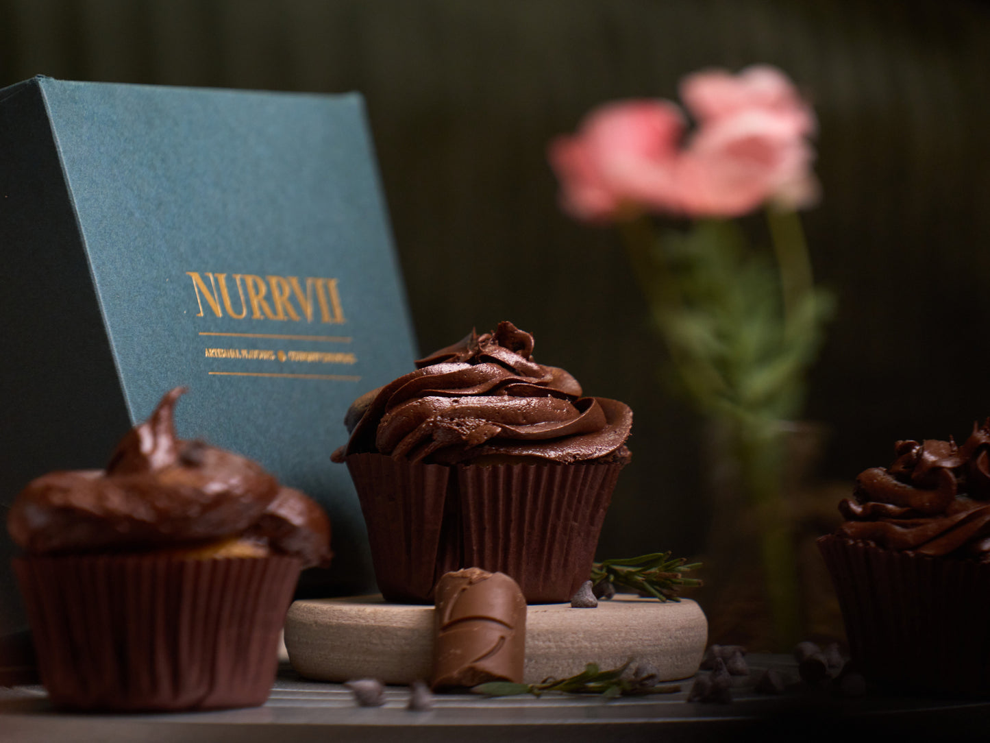 Vanilla Chocolat Fudge Cupcake