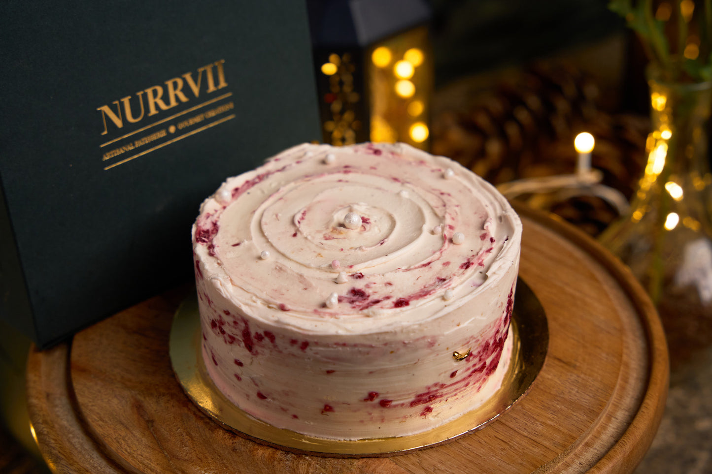 Vanilla Raspberry Cake