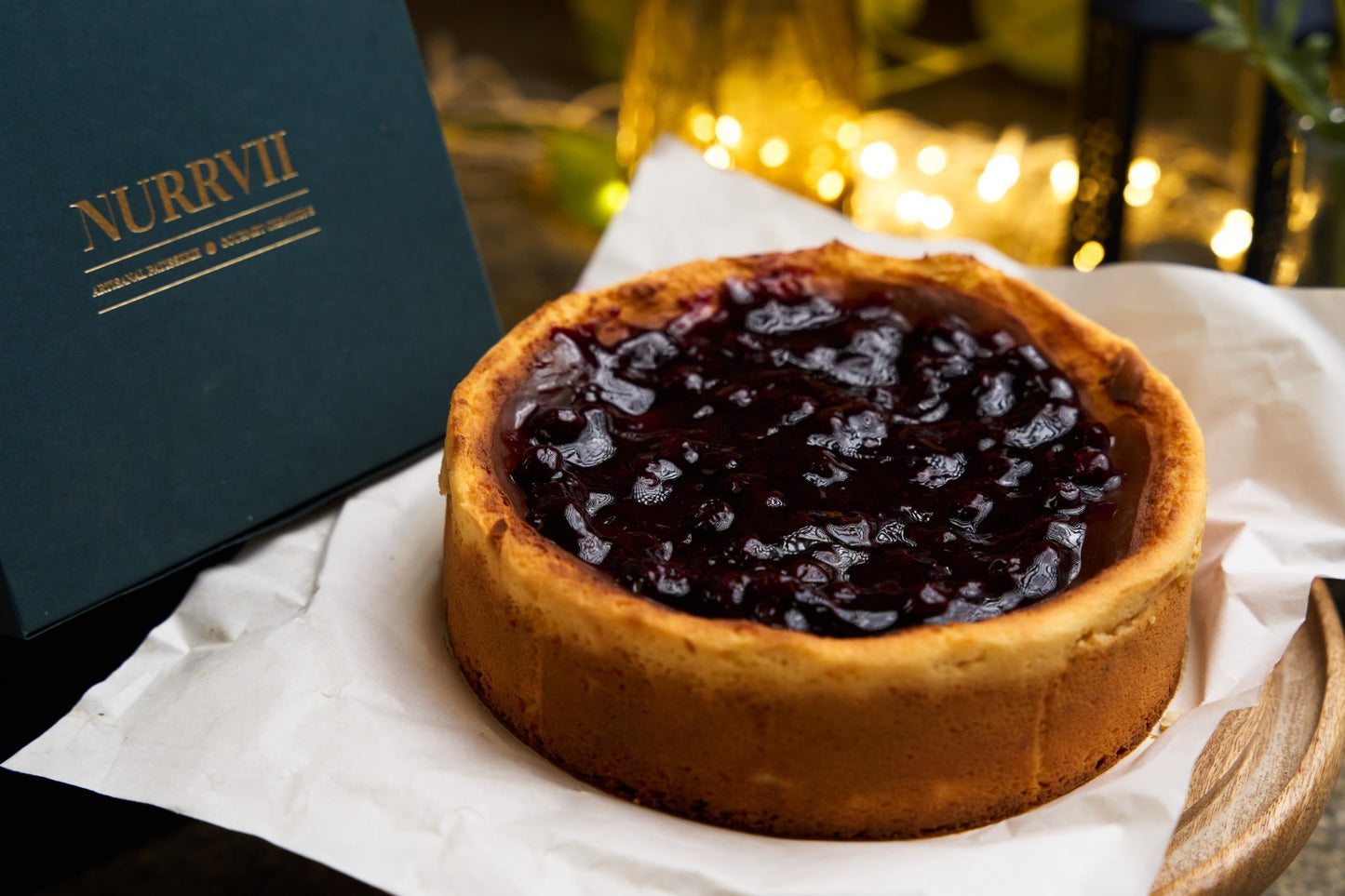 Blueberry Burnt Basque Cheesecake