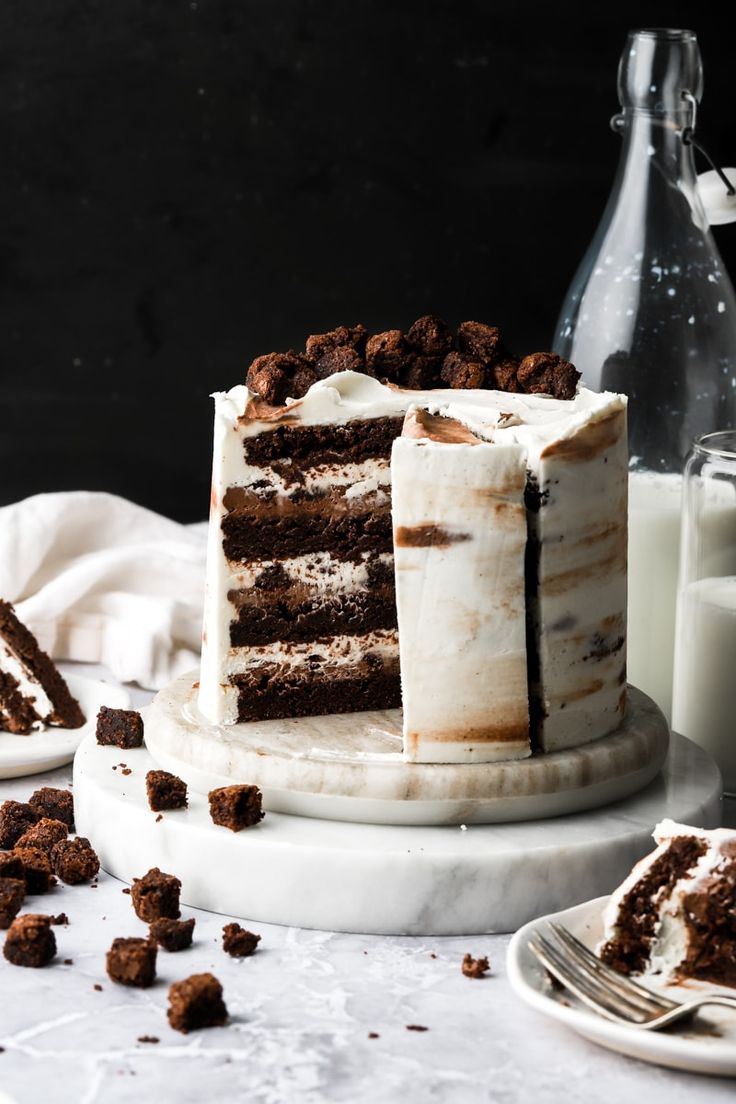 Belgian Chocolate-Vanilla Cake