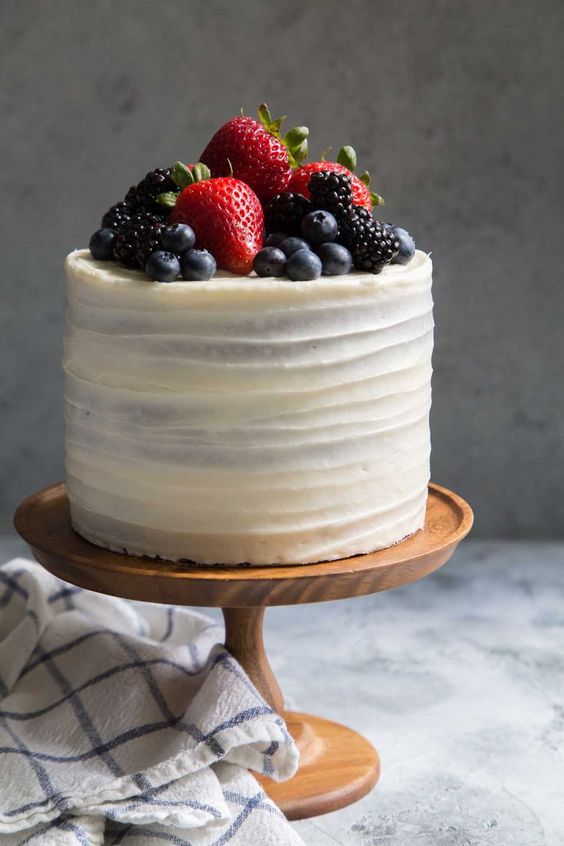Vanilla Mixed Berry Cake